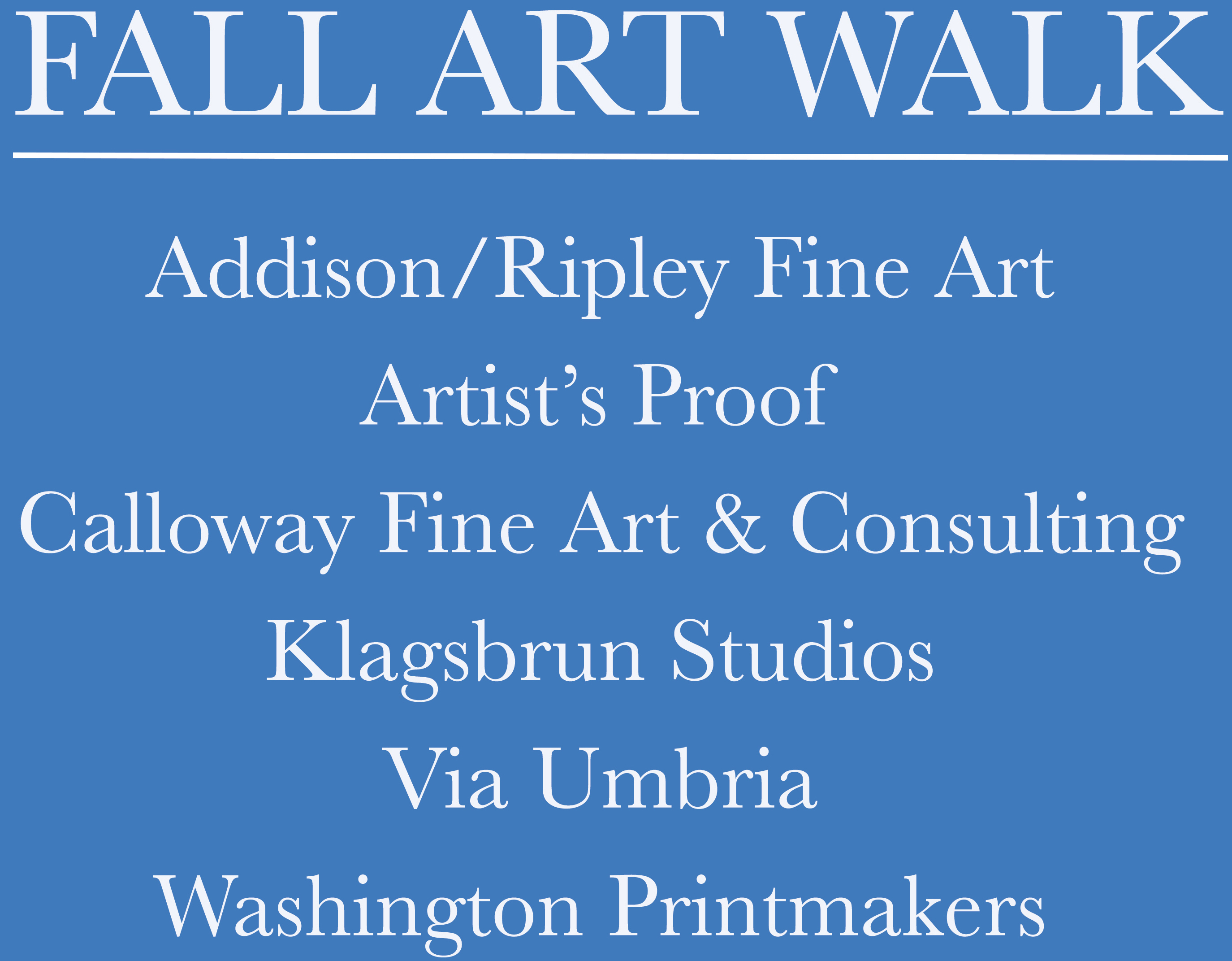 GEORGETOWN GALLERIES FALL ART WALK